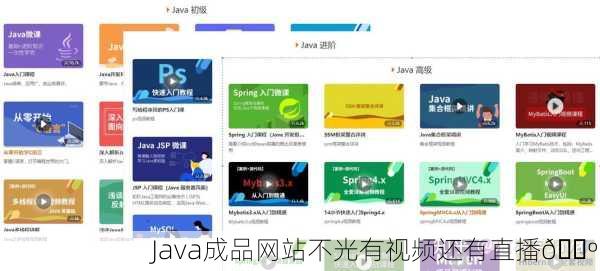 Java成品网站不光有视频还有直播📺