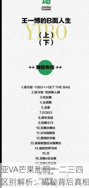 亚VA芒果乱码一二三四区别解析：揭秘背后真相