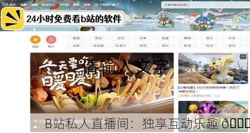 B站私人直播间：独享互动乐趣 🎉