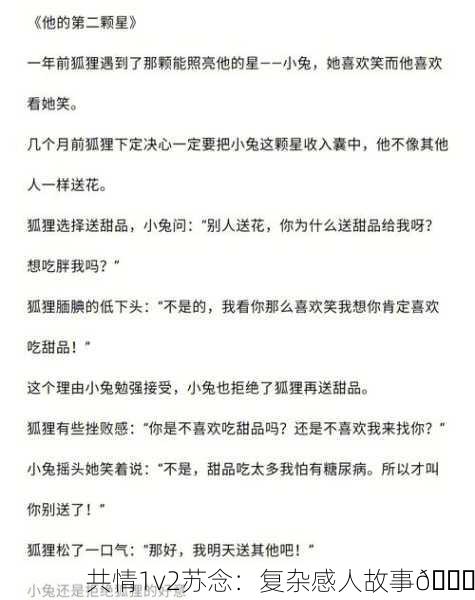 共情1v2苏念：复杂感人故事🌟