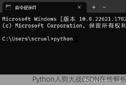 Python人狗大战CSDN在线解析