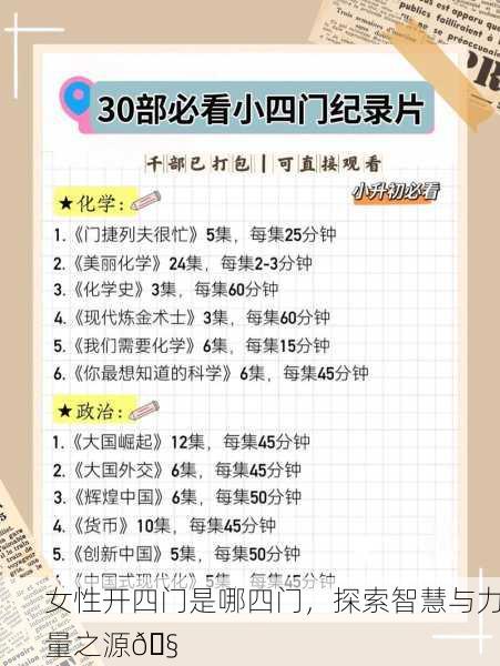 女性开四门是哪四门，探索智慧与力量之源🧠