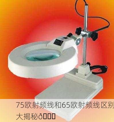 75欧射频线和65欧射频线区别大揭秘🔍