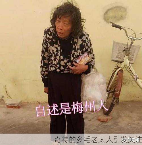 奇特的多毛老太太引发关注