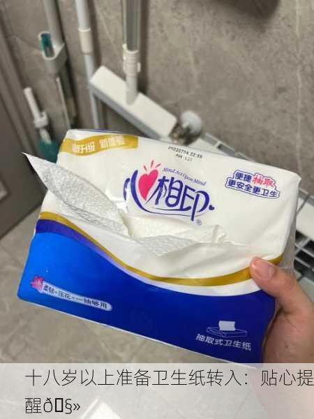 十八岁以上准备卫生纸转入：贴心提醒🧻