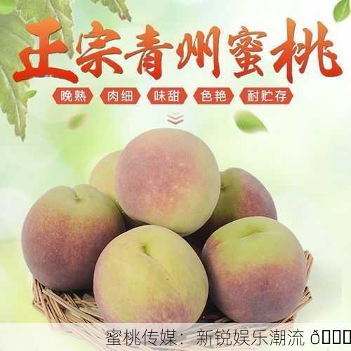 蜜桃传媒：新锐娱乐潮流 🍑