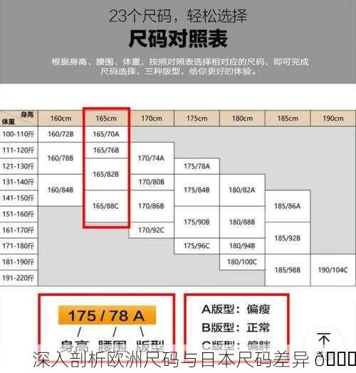 深入剖析欧洲尺码与日本尺码差异 🌏
