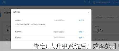 绑定C人升级系统后，效率飙升！
