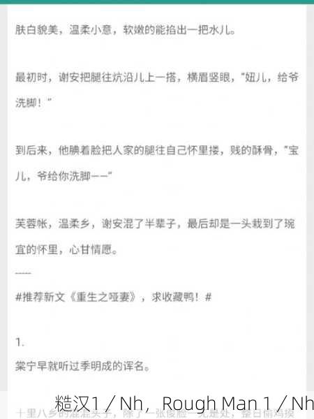 糙汉1／Nh，Rough Man 1／Nh