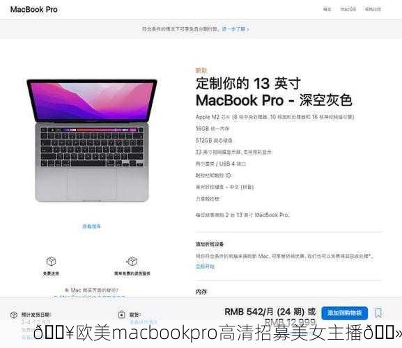 🔥欧美macbookpro高清招募美女主播💻
