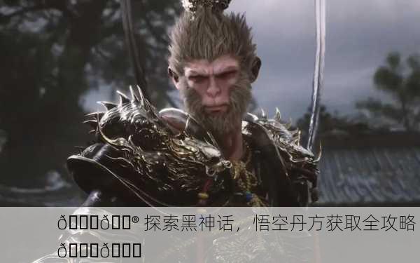 📚🎮 探索黑神话，悟空丹方获取全攻略 🔍💊