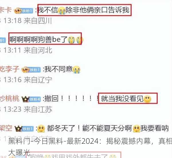 黑料门-今日黑料-最新2024：揭秘震撼内幕，真相大曝光