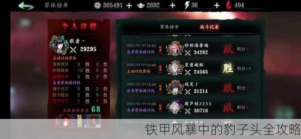 铁甲风暴中的豹子头全攻略