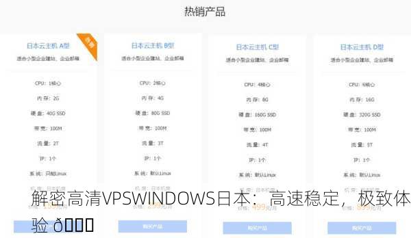 解密高清VPSWINDOWS日本：高速稳定，极致体验 🚀