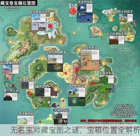 无名宗师藏宝图之谜，宝箱位置全解析