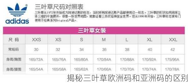 揭秘三叶草欧洲码和亚洲码的区别