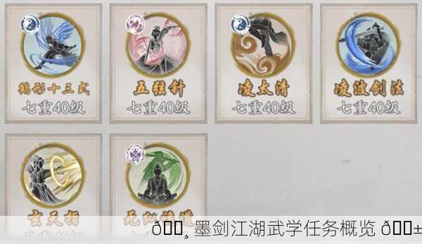 🌸 墨剑江湖武学任务概览 🌱