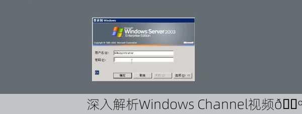 深入解析Windows Channel视频📺