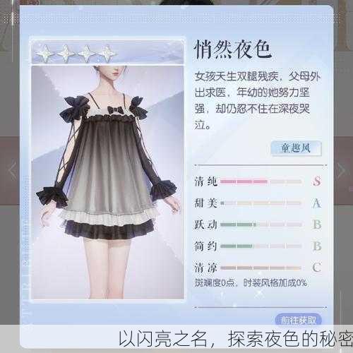 以闪亮之名，探索夜色的秘密