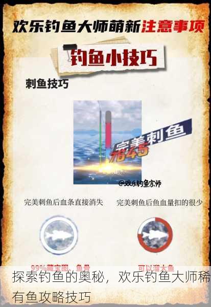 探索钓鱼的奥秘，欢乐钓鱼大师稀有鱼攻略技巧