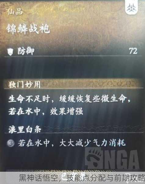 黑神话悟空，技能点分配与前期攻略