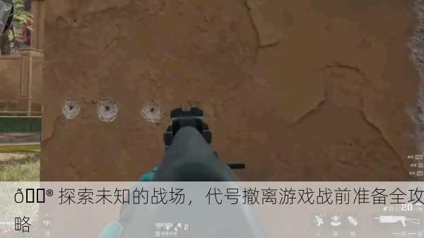 🎮 探索未知的战场，代号撤离游戏战前准备全攻略