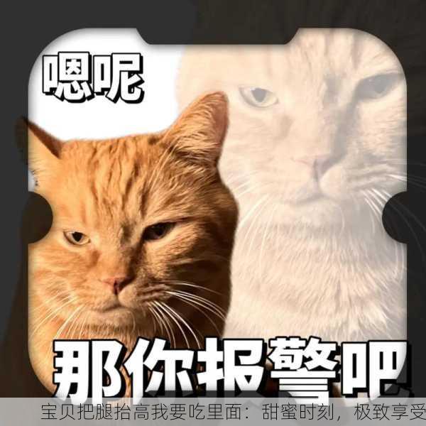 宝贝把腿抬高我要吃里面：甜蜜时刻，极致享受