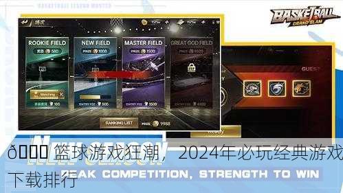 🏀 篮球游戏狂潮，2024年必玩经典游戏下载排行