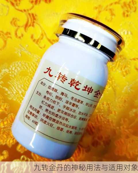 九转金丹的神秘用法与适用对象
