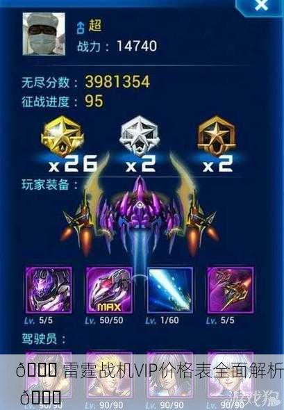 🚀 雷霆战机VIP价格表全面解析 🚀