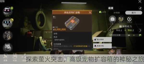 探索萤火突击，高级宠物扩容箱的神秘之旅