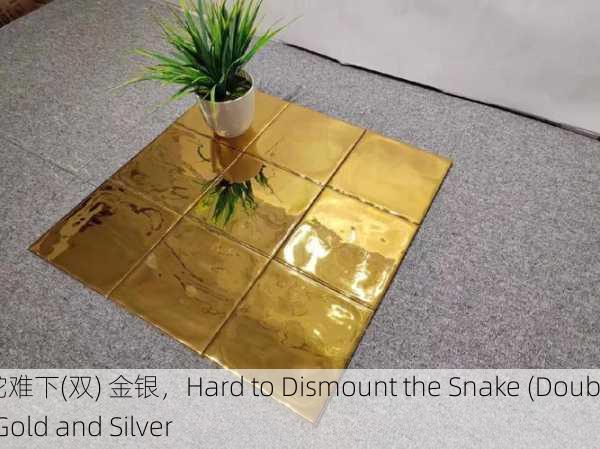骑蛇难下(双) 金银，Hard to Dismount the Snake (Double) Gold and Silver