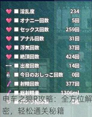 电车之狼R攻略：全方位解密，轻松通关秘籍