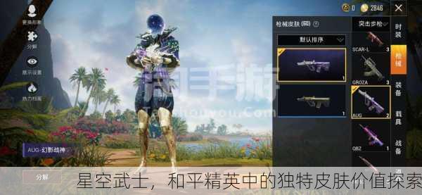 星空武士，和平精英中的独特皮肤价值探索