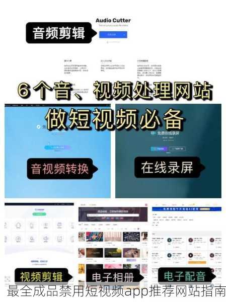 最全成品禁用短视频app推荐网站指南