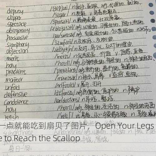 腿再打开一点就能吃到扇贝了图片，Open Your Legs a Bit More to Reach the Scallops