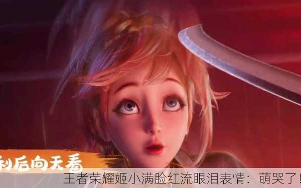 王者荣耀姬小满脸红流眼泪表情：萌哭了！