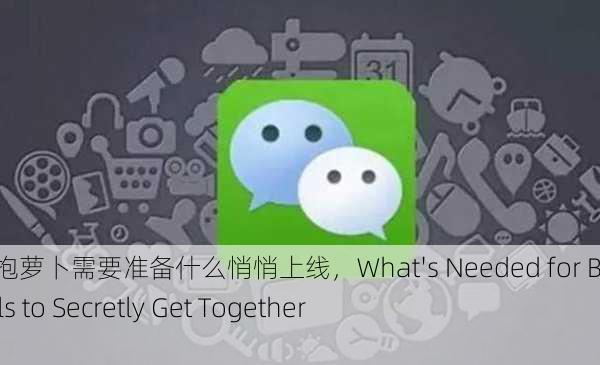 男生和女生抱萝卜需要准备什么悄悄上线，What's Needed for Boys and Girls to Secretly Get Together？
