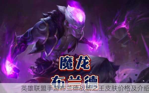 英雄联盟手游布兰德战场之王皮肤价格及介绍
