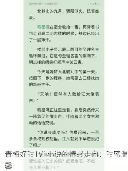 青梅好甜1V1小说的情感走向：甜蜜温馨