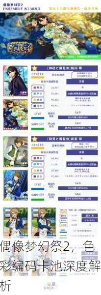 偶像梦幻祭2，色彩编码卡池深度解析