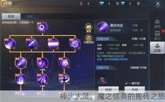 神火大陆，魔之信条的搬砖之旅