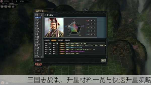 三国志战歌，升星材料一览与快速升星策略