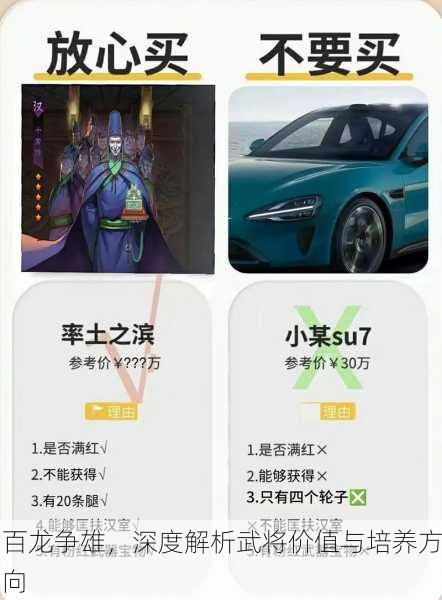 百龙争雄，深度解析武将价值与培养方向