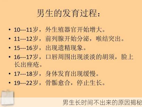男生长时间不出来的原因揭秘