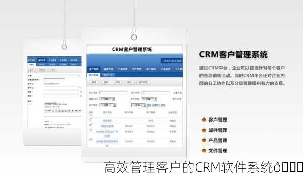 高效管理客户的CRM软件系统🚀