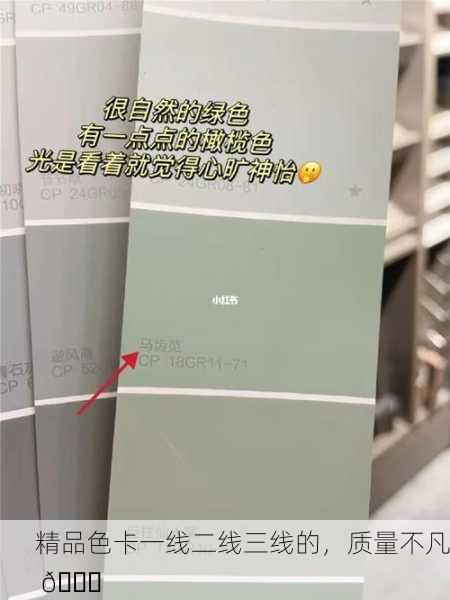 精品色卡一线二线三线的，质量不凡 🌟