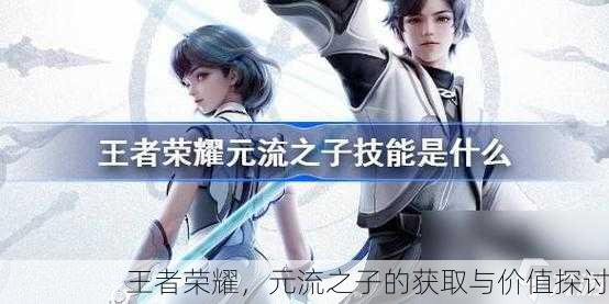 王者荣耀，元流之子的获取与价值探讨