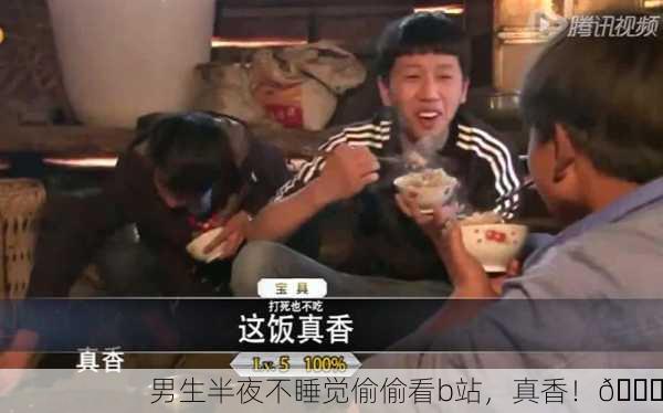男生半夜不睡觉偷偷看b站，真香！😏
