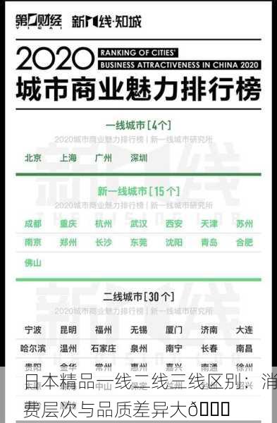 日本精品一线二线三线区别：消费层次与品质差异大📊